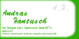 andras hantusch business card